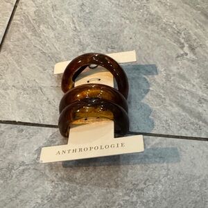 Anthropologie Brown and Gold hair accessory